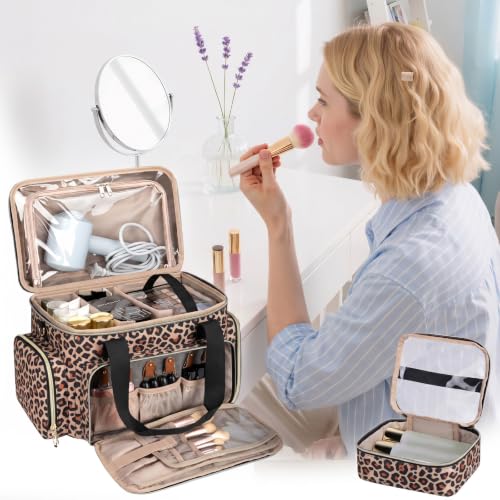 Image of GDNasist Large Makeup Bag, Portable Travel Makeup Bag Organizer