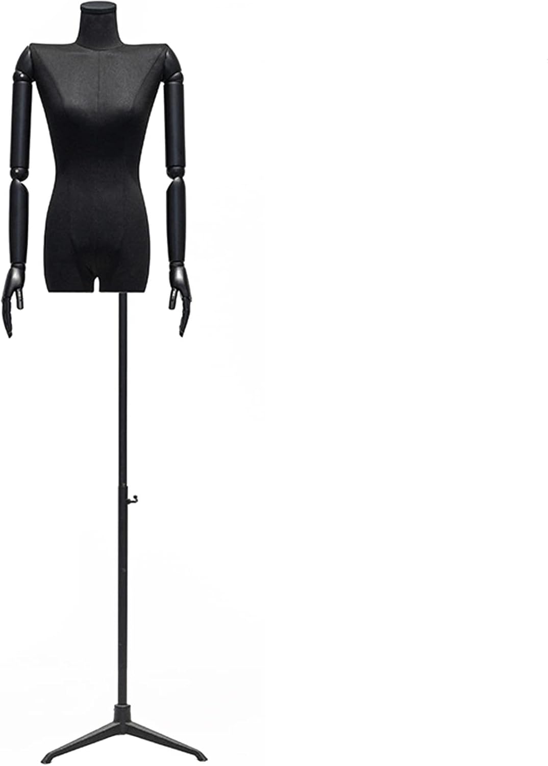 Female Dress Form Fashion Mannequin Torso, Adjustable 73.2"-93.7" Height Stand, Detachable Dress Form, for Retail Clothing Shops, Trade Shows, Online Boutiques,Universal Wheel,B