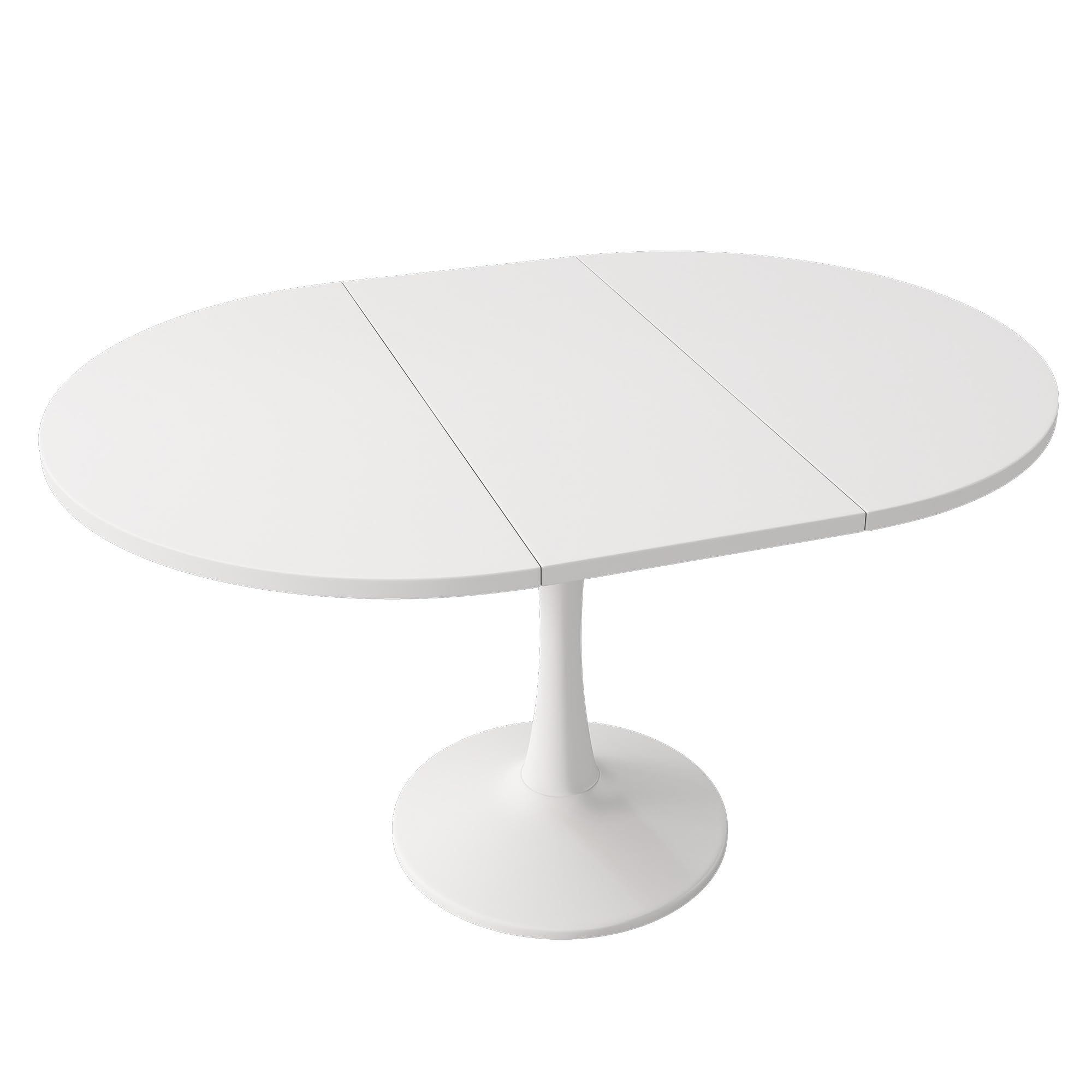 Tavolo da pranzo rotondo allungabile 100/140 x 40 x 75 cm, tavolo da pranzo/tavolo da cucina per 2-6 persone, elegante tavolino da caffè/tavolo in legno, tavolo rotondo/estraibile per cucina