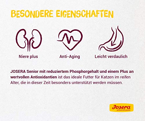 JOSERA Senior (400g) | Katzenfutter trocken weizenfrei für ältere Katzen