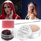 CCbeauty SFX Special Effects Makeup Kit Fake Wound Moulding Scars Wax(1.6 Oz) Kit with Spatula Tool,...