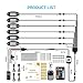 MustWin RGB LED Rock Lights, 90 LEDs Multicolor Neon Underglow Waterproof Music Lighting Kit with APP & RF Control for Jeep Off Road Truck Car ATV SUV Motorcycle（6 Pods）