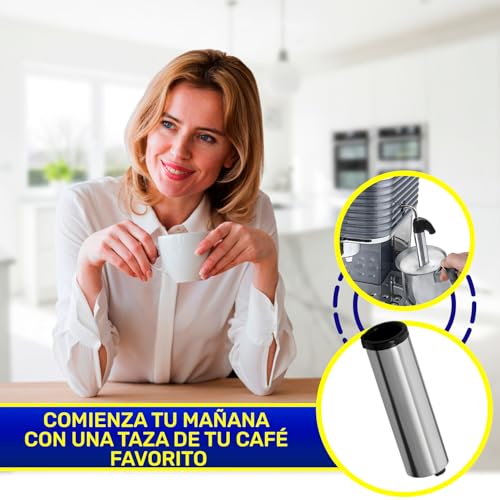 Miniatura 6 de Tubo Externo Para Espumador De Leche Para Cafetera Superautomática Con Código Original 5513270219 Para Delonghi - Garantía De 10 Años - Monteral