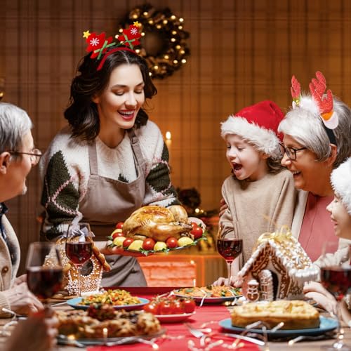 6 Pezzi Cerchietti Natalizi, Capelli di Natale
