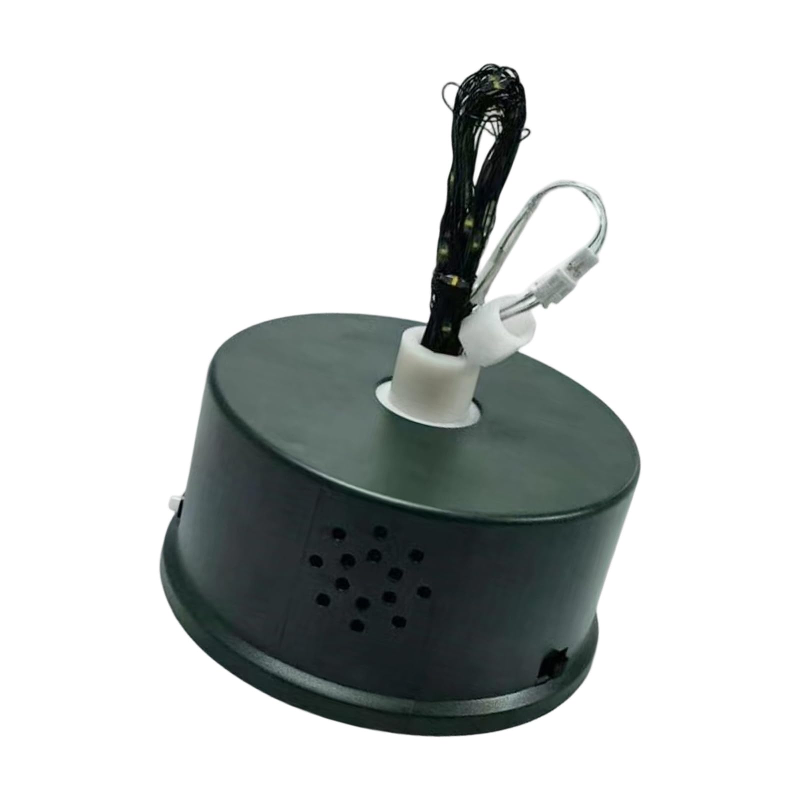 PANGBOER Girevole per Albero Natalizio da Tavolo con Luce Calda a Filo LED, funzioni Musicali e Timer per Decorazioni Natalizie, tavoli per Feste e vetrine Piccola Base per Albero Natale Rotante