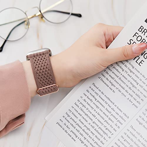 Image of 4 Pack Stretchy Solo Loop Compatible with Apple Watch Bands 38mm 40mm 41mm 42mm 44mm 45mm 46mm 49mm Women Men, Sport Nylon Elastic Straps Wristbands for iWatch Series 11 10 9 8 7 6 5 4 11 Ultra /SE 3 2
