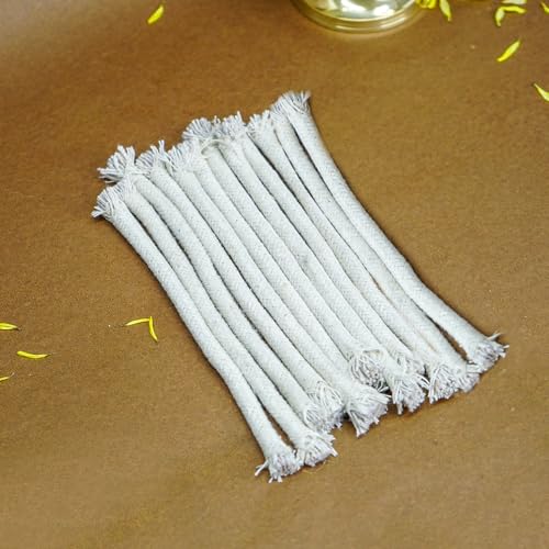 Ekhasa Akhand Diya Mechas de Algodón 15 cm Pack 12