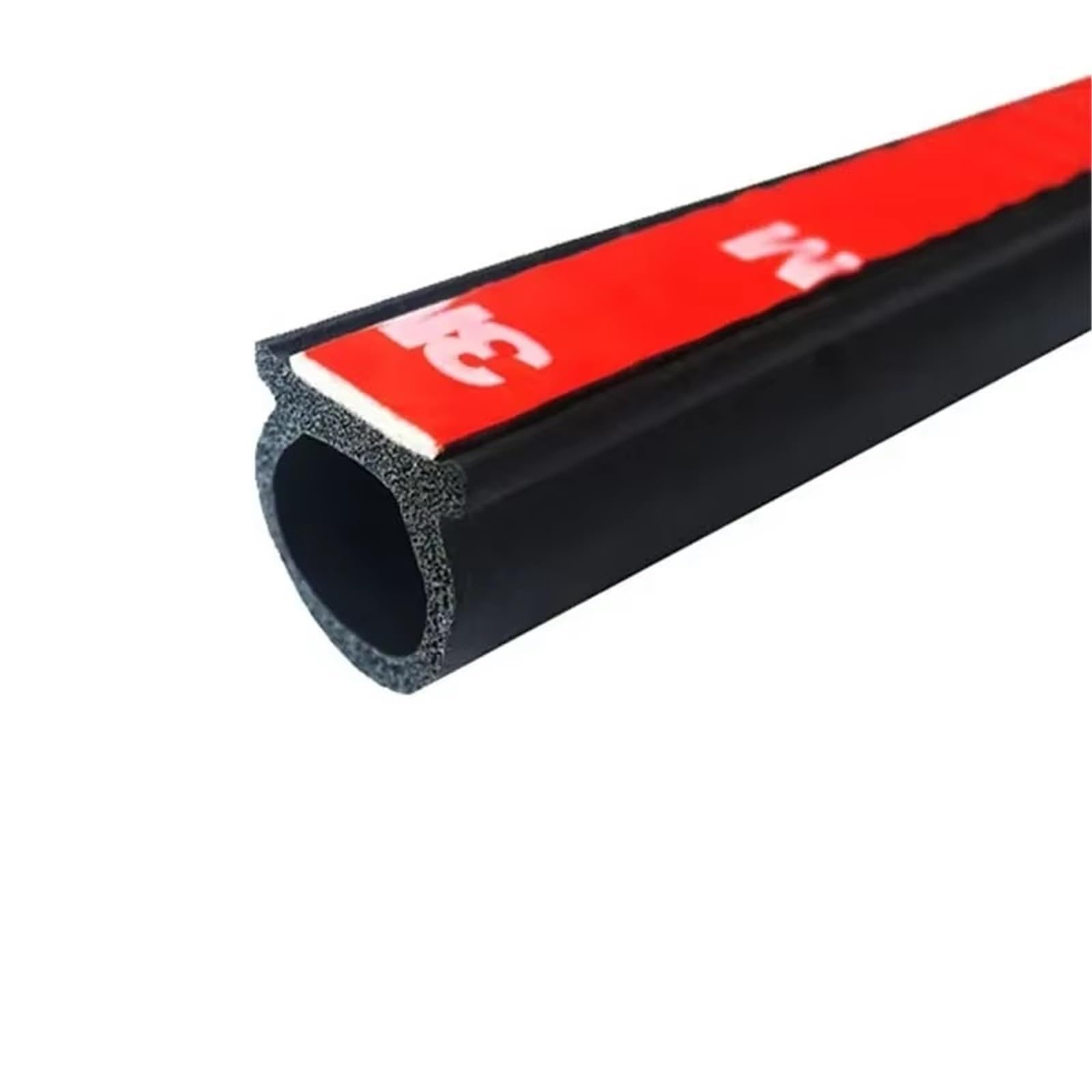 Car Rubber Sealing Strips Car Seal Strong Adhesive 4 Meters Shape B P Z Big D Door Strip EPDM Rubber Noise Insulation Weatherstrip Soundproof Car Door Rubber Seal(Big D)