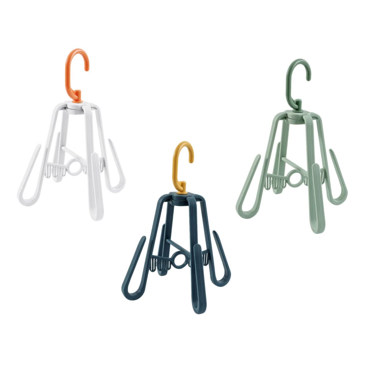 Happyyami 3Pcs Shoes Drying Rack Windproof Organizer with Insole Clips Space Saving Hanger for Balcony Home Use Versatile Shoe Holder with Hooks