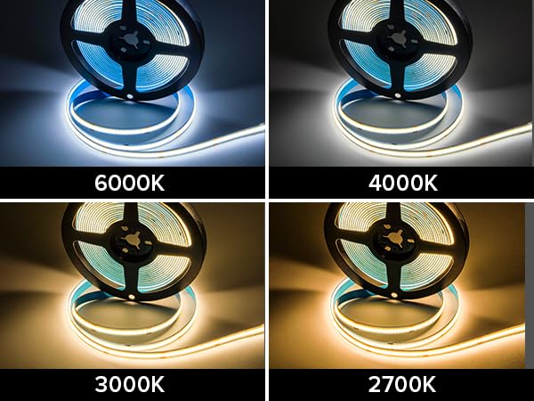 Tira LED FCOB Flexible 32.8FT con Conector y Cable Extensión miniatura 2
