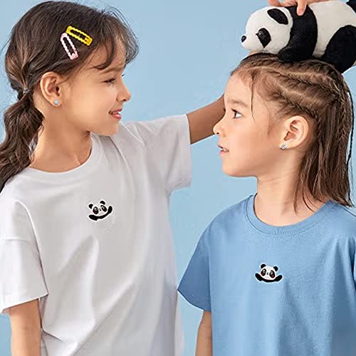Topbright 8 Pairs S925 Sterling Silver Stud Earrings Hypoallergenic Earrings White Heart Cz Tiny Butterfly For Kids, Toddlers, Little Girls, Teens, Women #TOP4