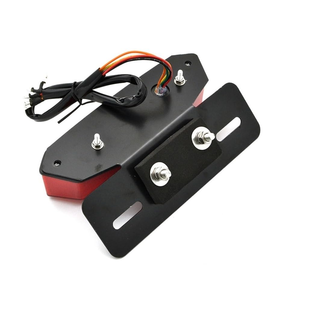 DAGMARA Moto Freno Luces Trasera Cola Accesorios para motocicleta Luz trasera 1 x 12 V LED Gran mariposa de freno Indicador para Terrain todo Bicicleta playa Todo