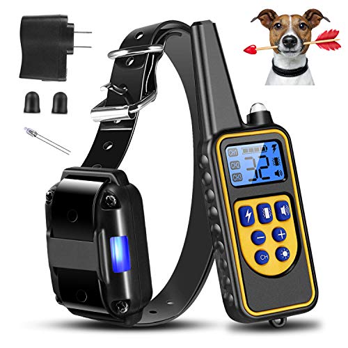 Moclever Shock Collar for Dogs, 2020 Upgraded Dog Training Collar with Remote 2600FT