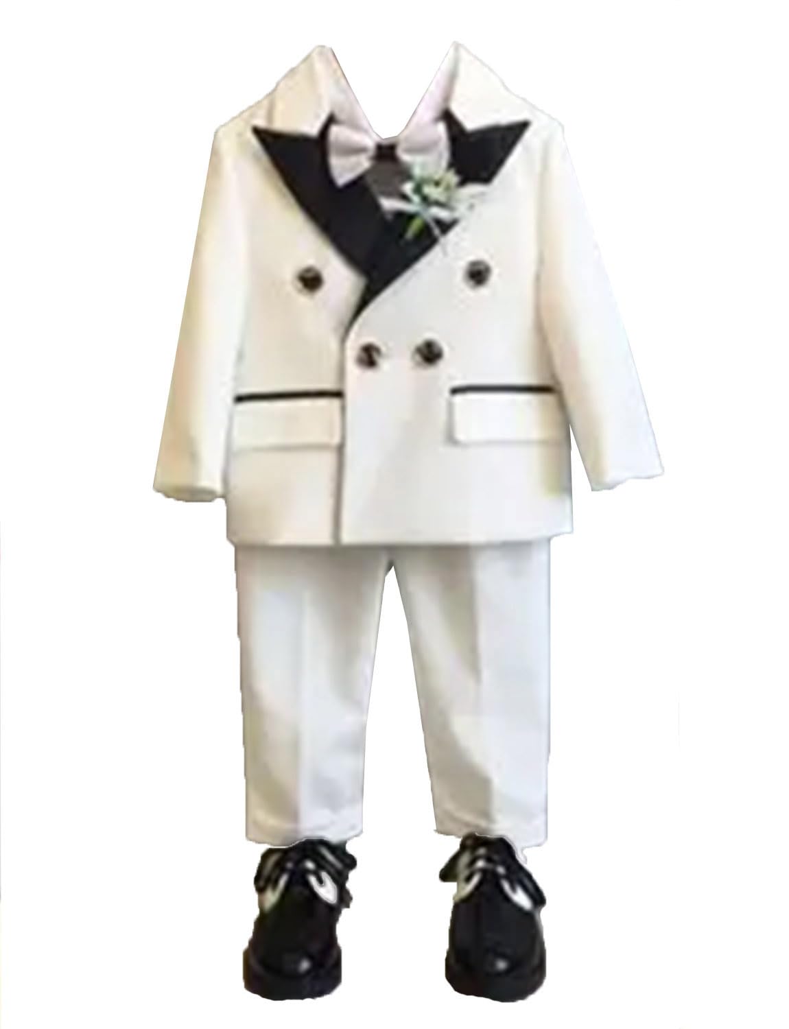 Ensemble veste + pantalon double boutonnage pour garçon en costume chic - 5