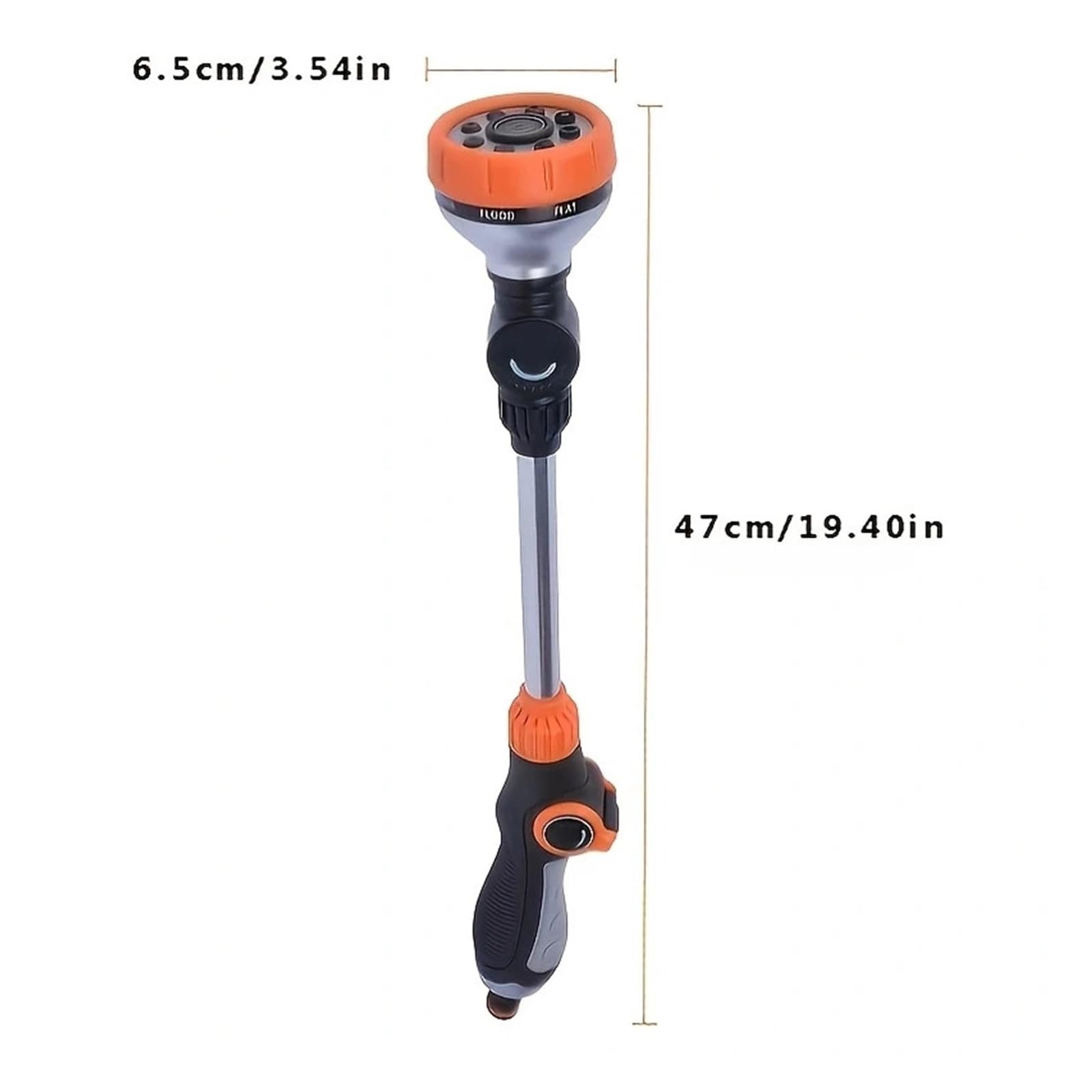 Pistola pulverizadora con manguera Boquilla, Boquilla giratoria ajustable de alta presión for jardín, agua 180 for lavado coches, riego césped