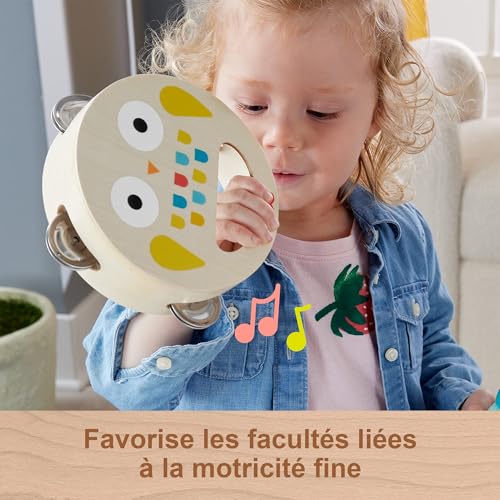 Fisher Price Coffret Musical Avec Instruments En Bois 6 Pièces Instruments De Musique Et + - vue 4
