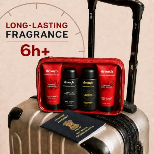 Image of Drench Collector Box - Ultra Hydrate & Dewy Radiance Complete Body Care Set | 2 Body Wash + 2 Body Lotion | With Niacinamide, Hyaluronic Acid, Glutathione & Vitamin C | Premium Gift Set | Unisex