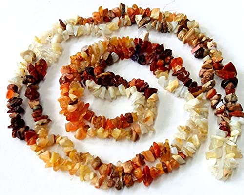 Opale de feu mexicaine perles chips lisses pour remplacer vos pierres ternes et créer des bijoux