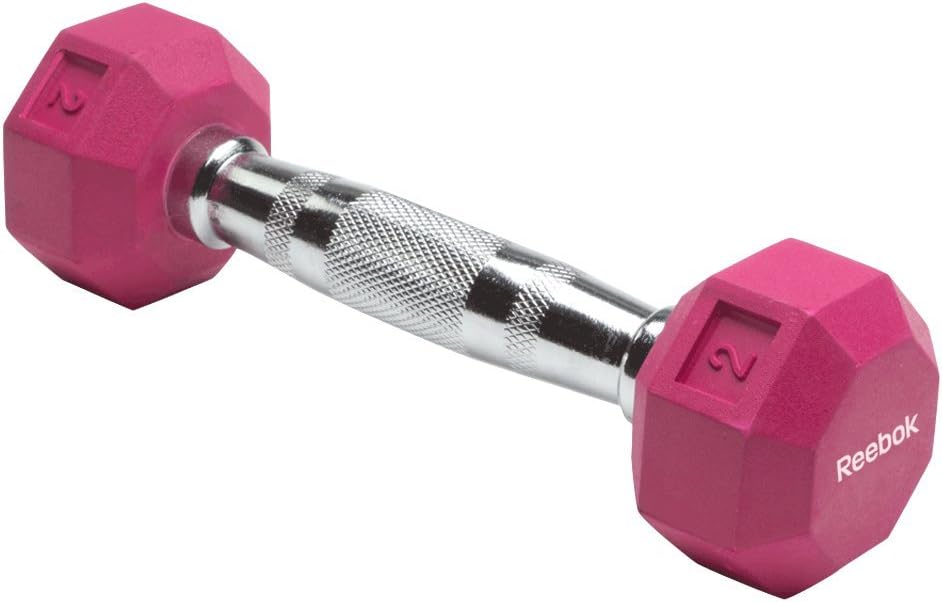 Reebok Rubber Hex Dumbbell