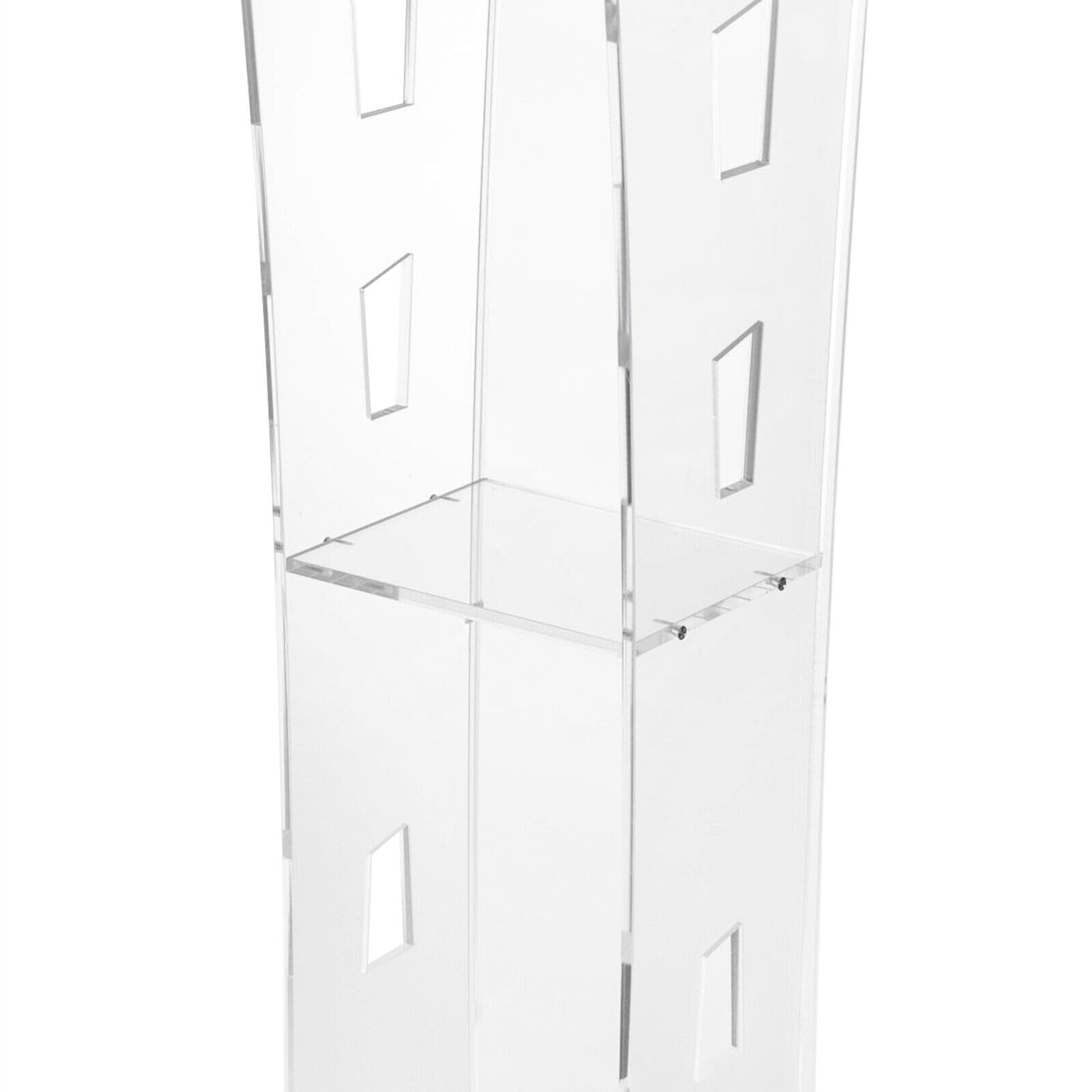 Pupitre Podium transparent chaire, support de podium acrylique avec étagère,Pupitre scolaire chaire église