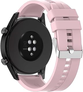 سوار قياسي من دلع موبايلك متوافق مع ساعات سامسونج جالاكسي وهواوي وهونر وأمازفيت مصنوع من السيليكون للجنسين مقاس 22 ملم