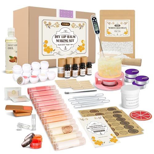 DIY Lip Balm Making Kit with Melter - Make Your Own Natural Lip Balm Kit