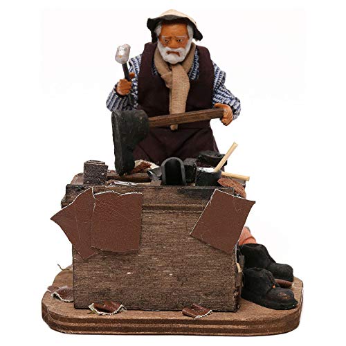 Holyart Cordonnier avec établi crèche napolitaine 12 cm