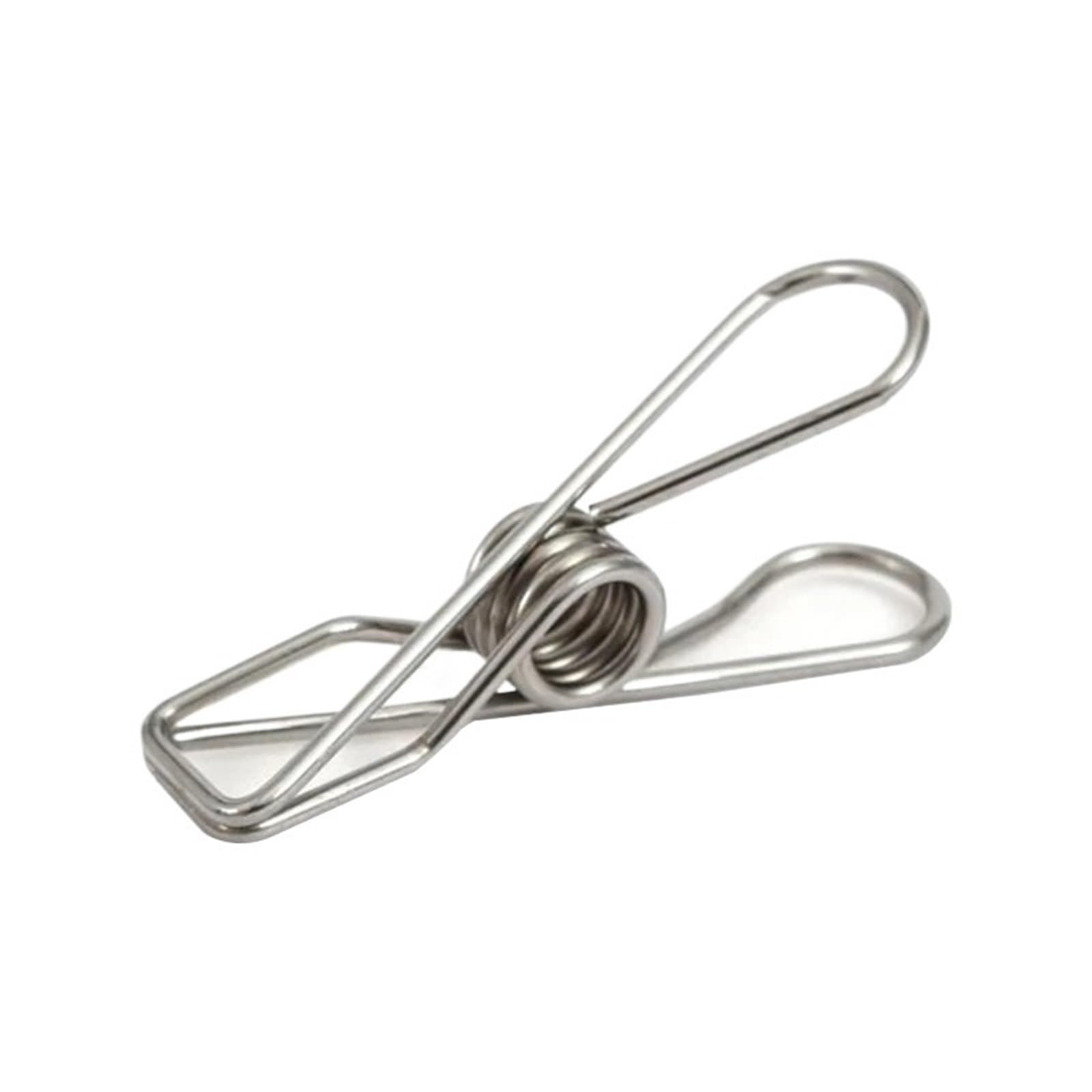 Clothes Pegs 60Pcs Multipurpose Windproof Clothespin Stainless Steel Marine Grade Durable Pegs Metal Hanging Clips for Clothes Towels Socks