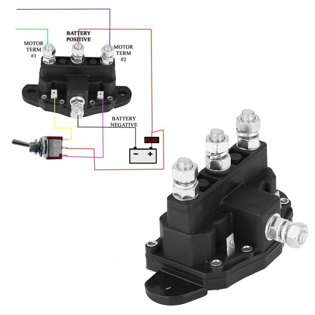 KIMISS 214-1211A11 Interrupteur de solénoïde d'inversion de treuil de Relais de Moteur
