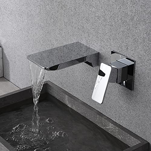 Grifo de lavabo de pared monomando para solucionar la falta de espacio