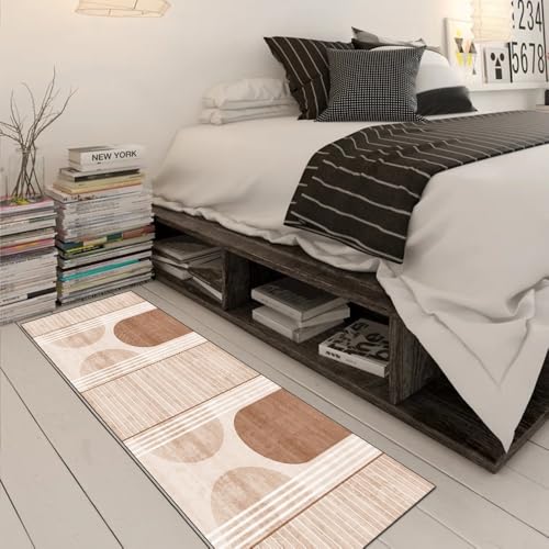 Alfombra de pasillo antideslizante que no se mueve de 80x220 cm lavable naranja 3