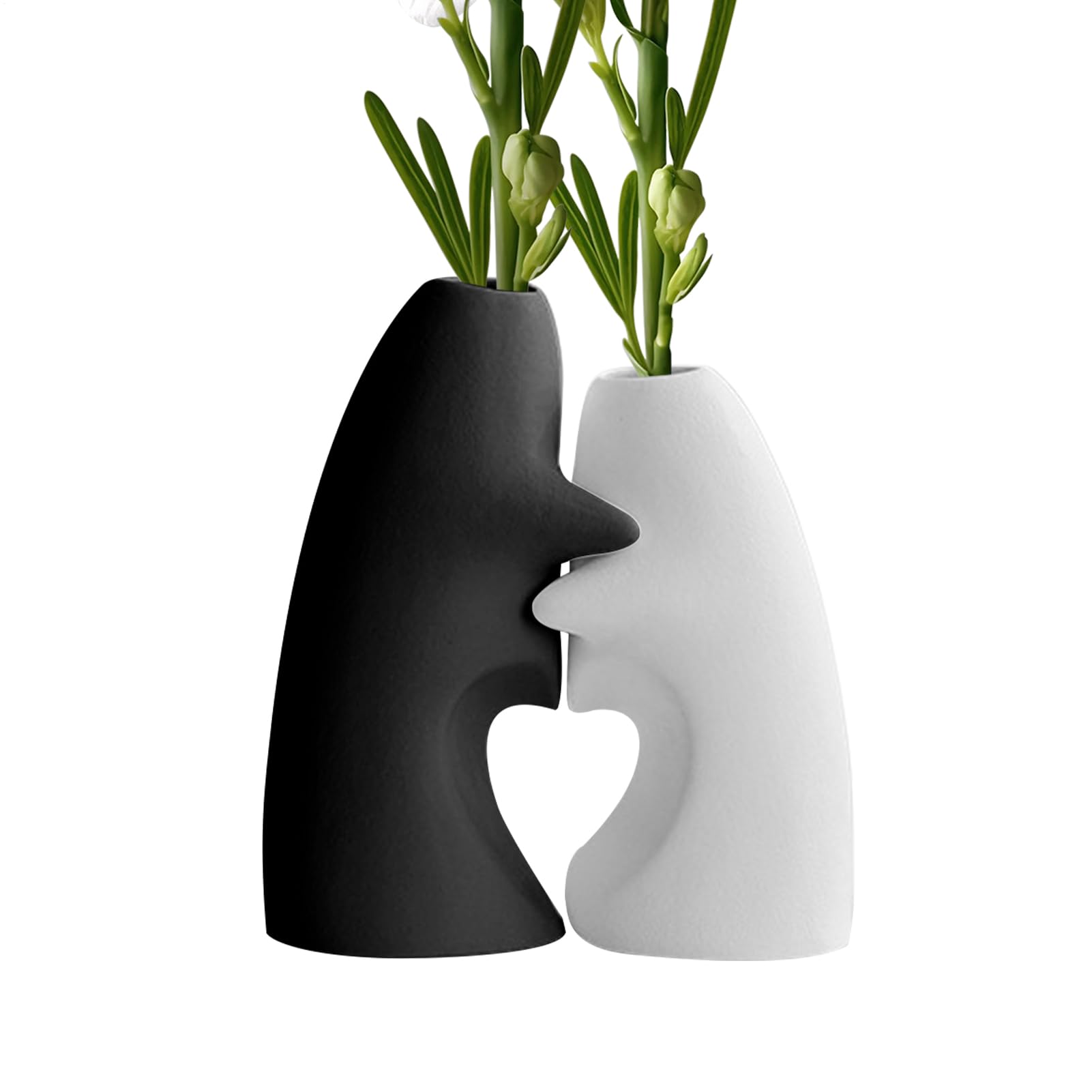 Vase en céramique lot de 2 idéal cadeau de mariage et décoration de chambre à coucher