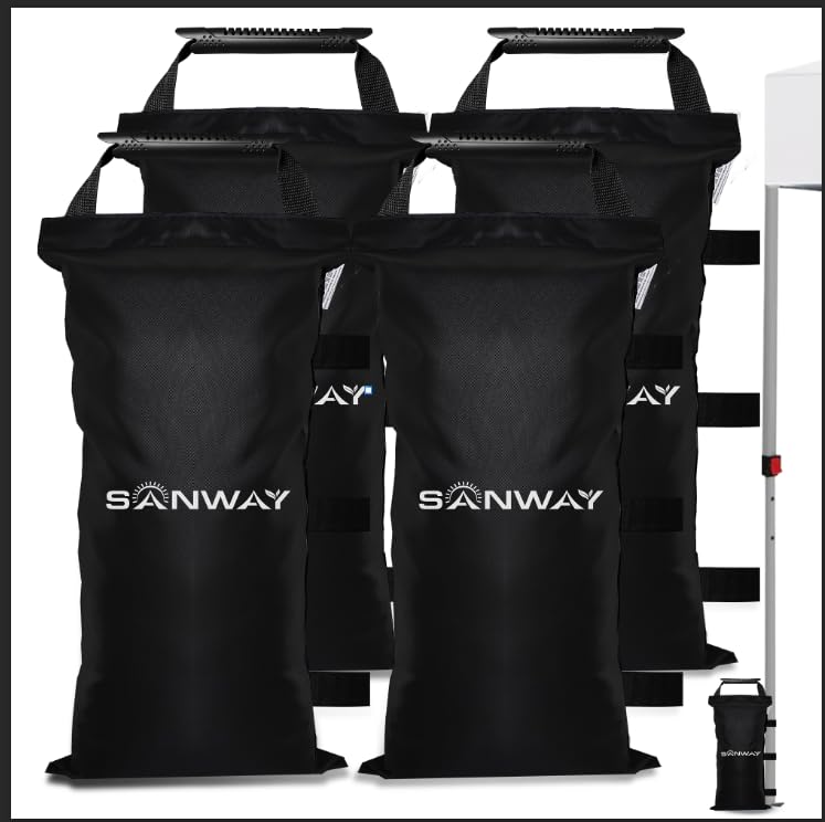 SANWAY 120 LBS (Unfilled) Sand Bags for Canopy Weights,...