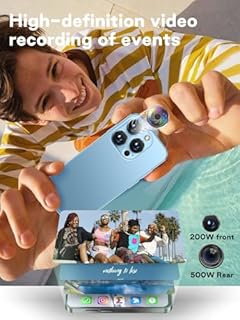 YOHOPE 4G Unlocked Mini Smartphone - 3.88" HD Screen, Dual SIM Dual Standby, 1950mAh Battery, Face ID - Ideal for Kids & Students as Backup Mobile (Blue)