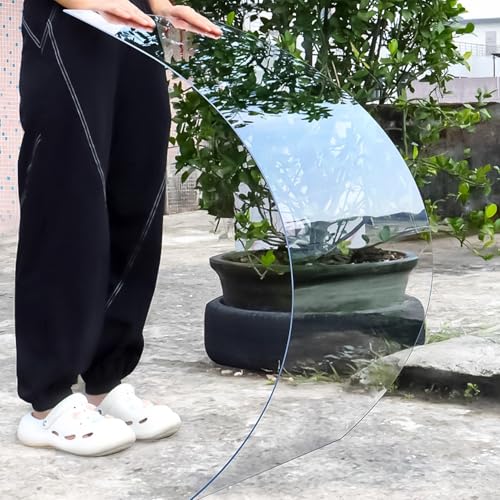 Placas de Policarbonato Tejados Transparente, 1.2mm Paneles Techos de Plástico, Hojas Invernadero Metacrilato Acrílica para Marquesinas Exterior Terraza Jardín(0.6x3m)