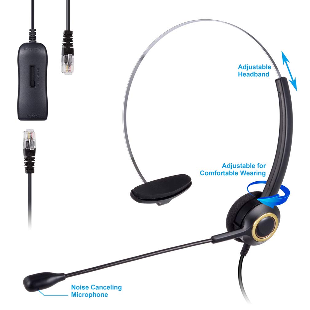 Amazon.co.jp: ヘッドセット電話機用 PChero 電話ヘッドセット 3つ