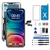 for iPhone X Screen Replacement Kit, MrR.OMW Touch Screen Repair LCD iPhone X 10 Display Digitizer...