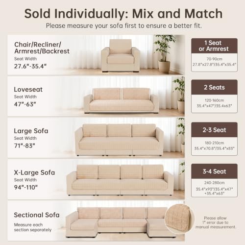 SANPARNIA Waterproof Couch Cover, Dog Couch Cover Protector, 1PC, 36"x63" - image 2