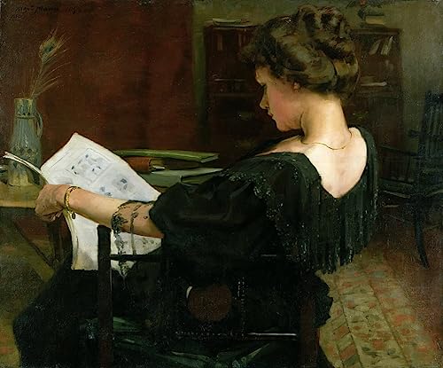 Cuadro sobre lienzo de Helen Gow por Alexander Mann para decoración, 60x90cm