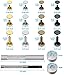 Paxcoo 480 Sets 3 Sizes Leather Rivets Double Cap Rivet Tubular Metal Studs with 3 Pieces Setting Tool Kit for Leather Craft Repairs Decoration, 4 Colors