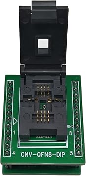 QFN8 DFN8 WSON8 Programming Socket Pin Pitch 1.27mm IC Body Size 6X8 mm Clamshell Test Socket ZIF Adapter Kelivn Socket