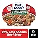 Dinty Moore Beef Stew Less Sodium Microwave Tray 9oz, 6 Pack
