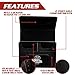 Monster Protectors Trading Card Double Deck Box with Self-locking Magnetic Closure - Blue (Fits Yugioh, Pokemon, Magic the Gathering Cards)