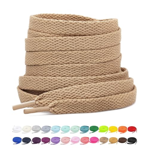 Image of Stepace [2 Pairs Flat Shoe Laces for Sneakers 30 inch-72 inch Length 26 Color Shoelaces