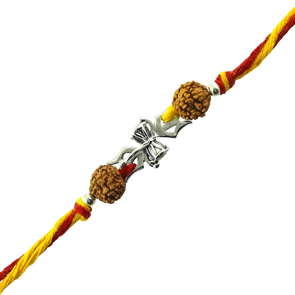 FOURSEVEN 925 Sterling Silver Mahakal Silver Pendant Rudraksha Moli Bracelet for Unisex (B098WTSX3N) Amazon Price History, Amazon Price Tracker