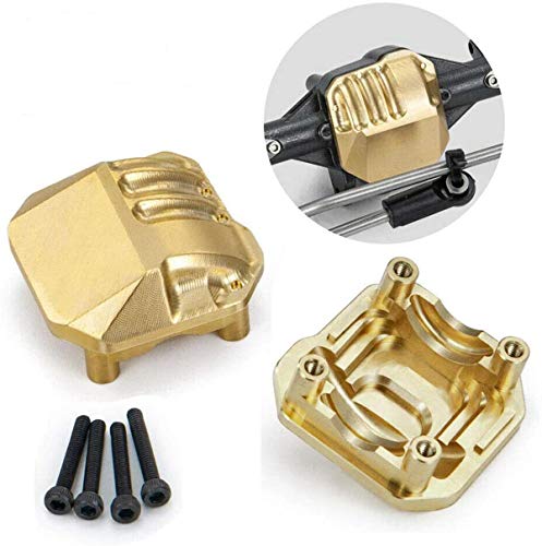 2PCS Brass Diff Cover Work on Front and Back Axel's for Axial SCX10 ii D90 90046 90047 RC Crawler Car