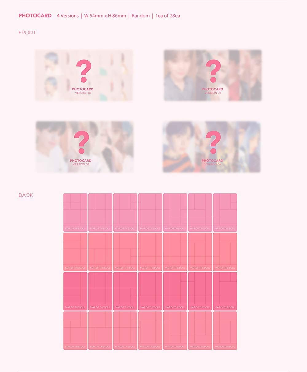 BTS MAP OF THE SOUL : PERSONA Album 4 VER FULL SET. 4ea CD+4ea Photo Book(each 76p)+4ea Mini Book(each 20p) +4p Photo Card+4p Post Card+4p Photo Film K-POP SEALED+TRACKING NUMBER