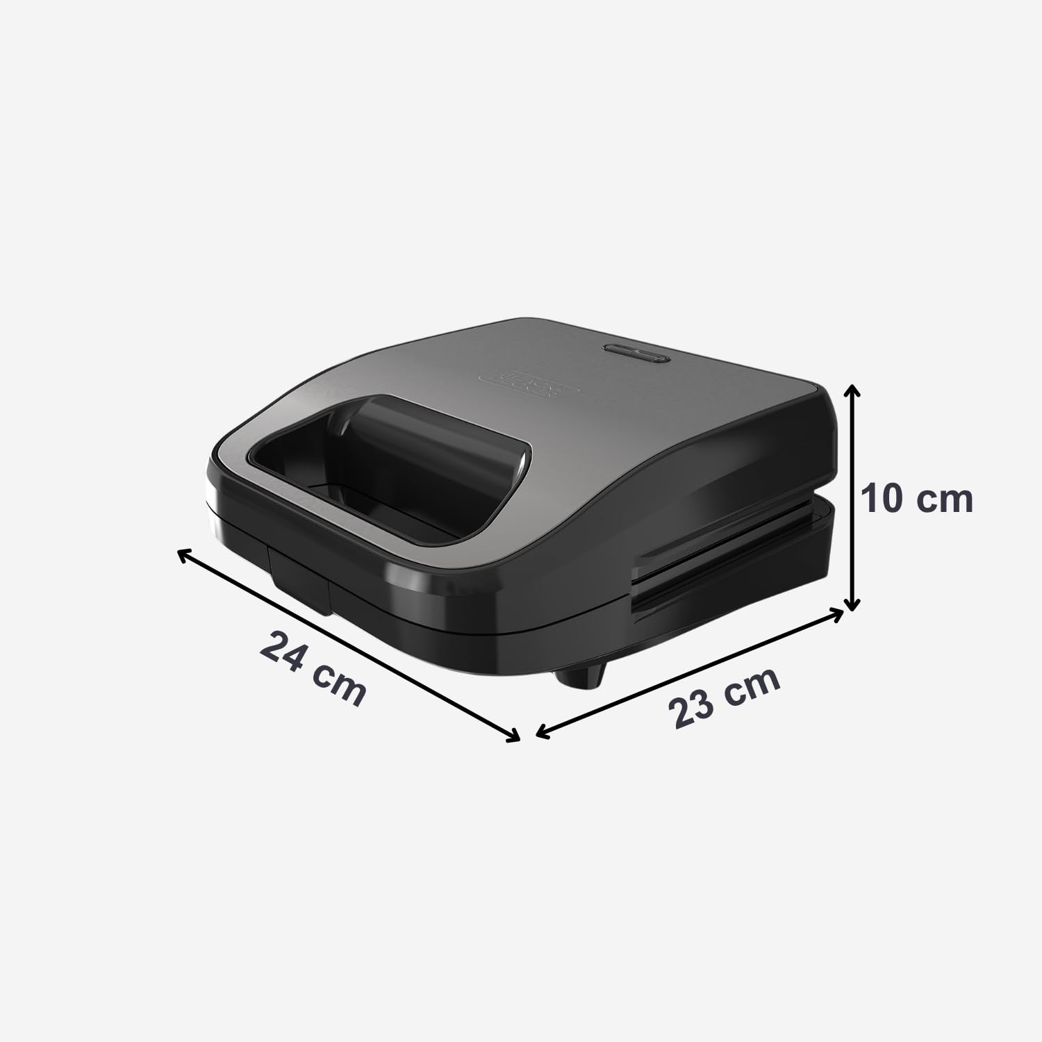 BLACK+DECKER - Appareil 3-en-1 | 750 W | Plaques interchangeables (sandwich, grill, gaufrier) | Antiadhésif | Easy Eject | Chauffe rapide | Poignée froide | Rangement câble | Sans BPA | LED