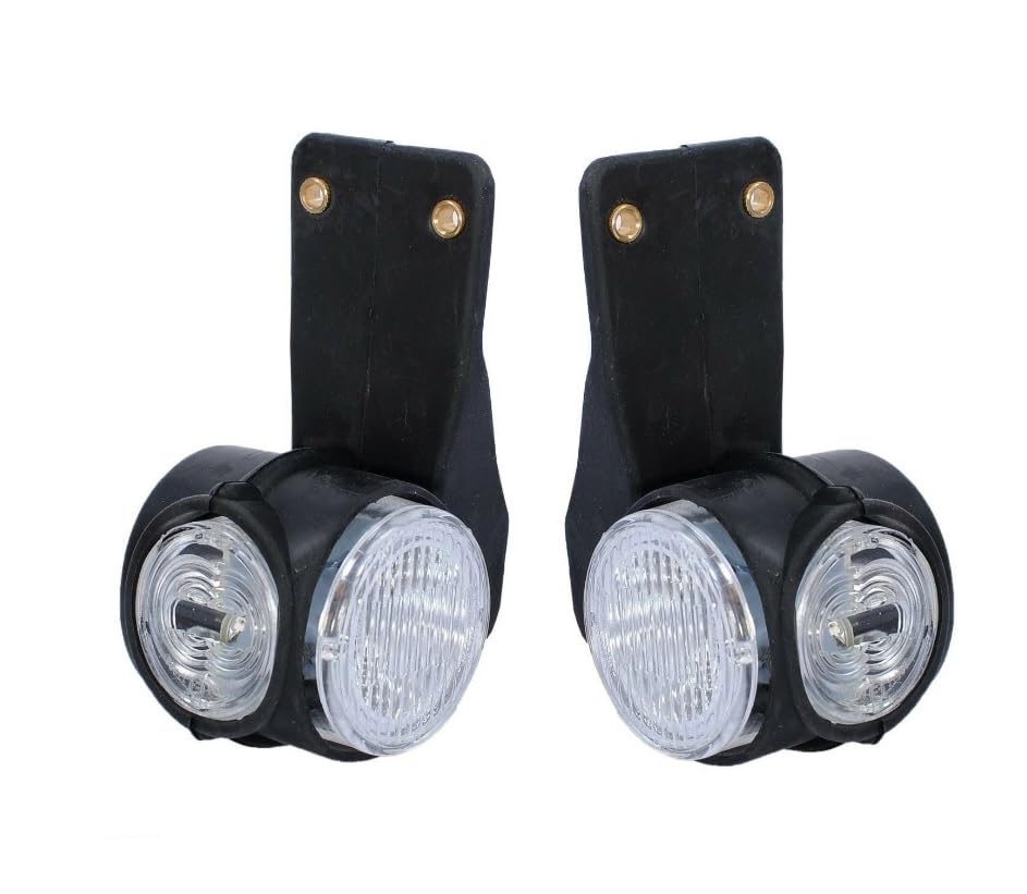 JJ 2 X 12v/24v Led Rouge Feux De Gabarit Rouge Blanc Orange Camion Caravane