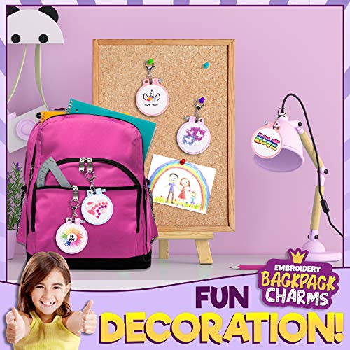 Image of CRAFTILOO Embroidery Kit for Kids - 5 Stamped Beginner Needlepoint Projects